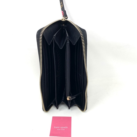 Kate Spade Women's Wallet Leather Neda Laurel Way Hazy Rose Roosterred WRLU5058 - Picture 6 of 6